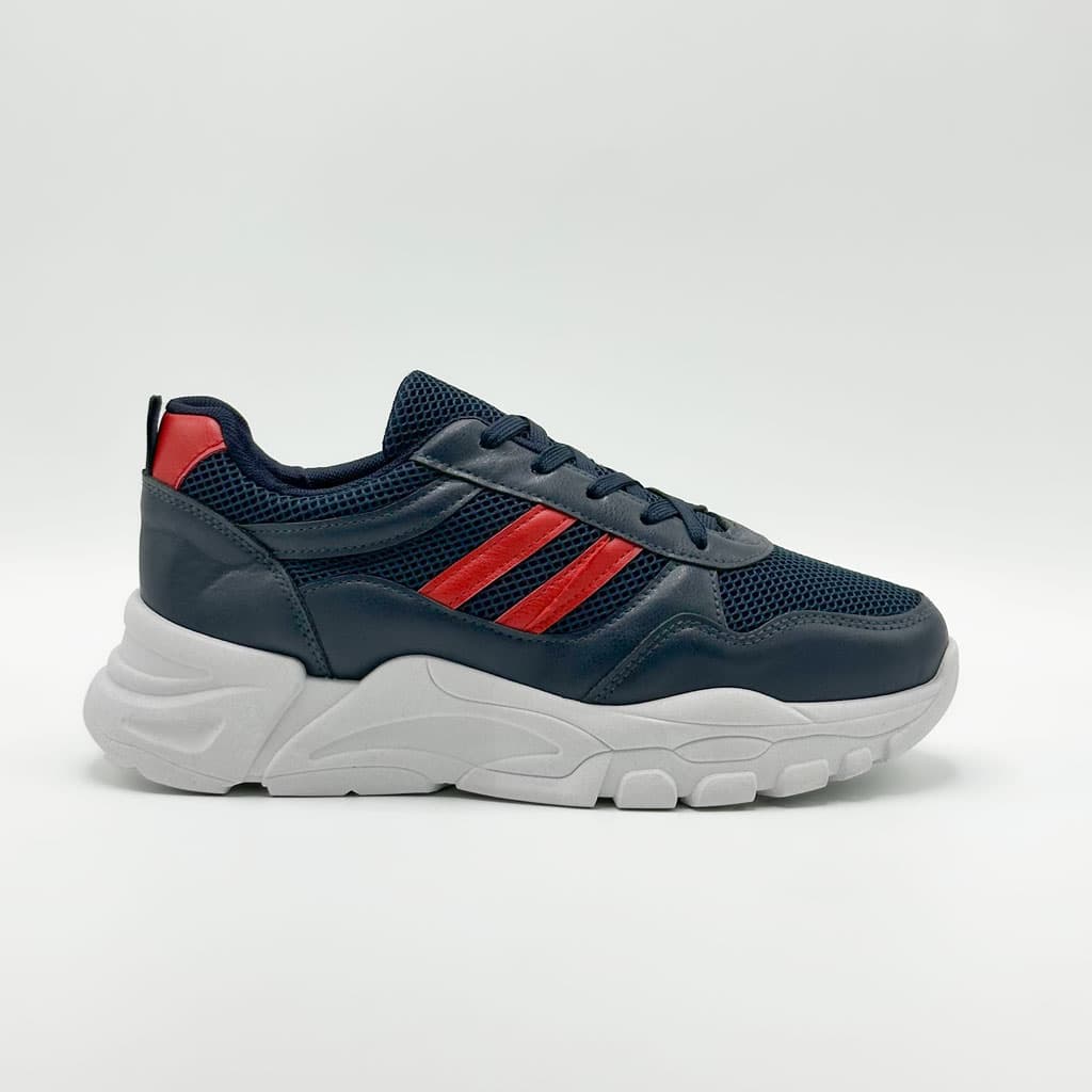 Chaussure streetwear casual confortable semelle absorbante au chocs - BLEU NUIT — صورة 2