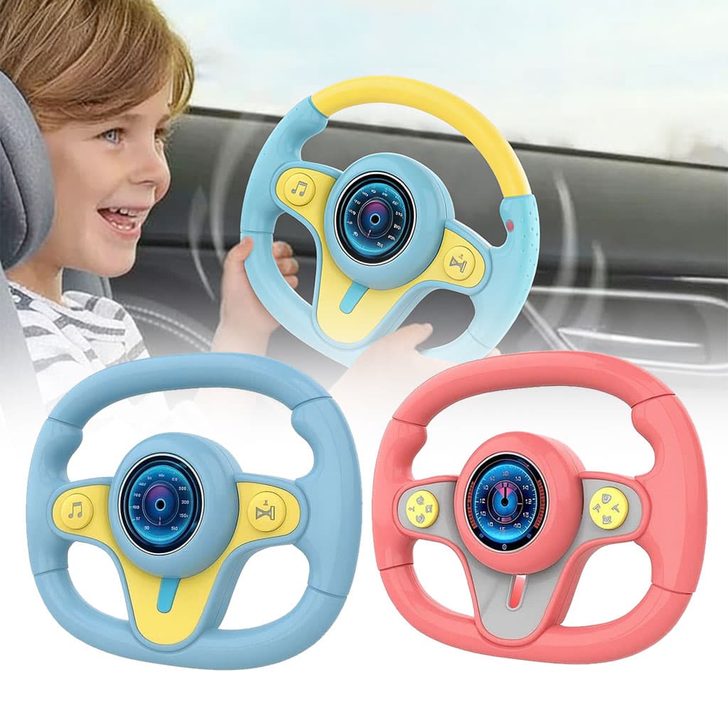 Jouet Volant Interactif pour Enfants KX3702 - لعبة مقود القيادة التفاعلية للأطفال (تعليمية وممتعة) - Jouet & Gaming - صورة 1