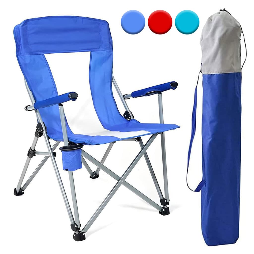 Chaise de camping pliable légère et durable de qualité supérieure avec porte-gobelet – كرسي تخييم جودة عالية — صورة 1