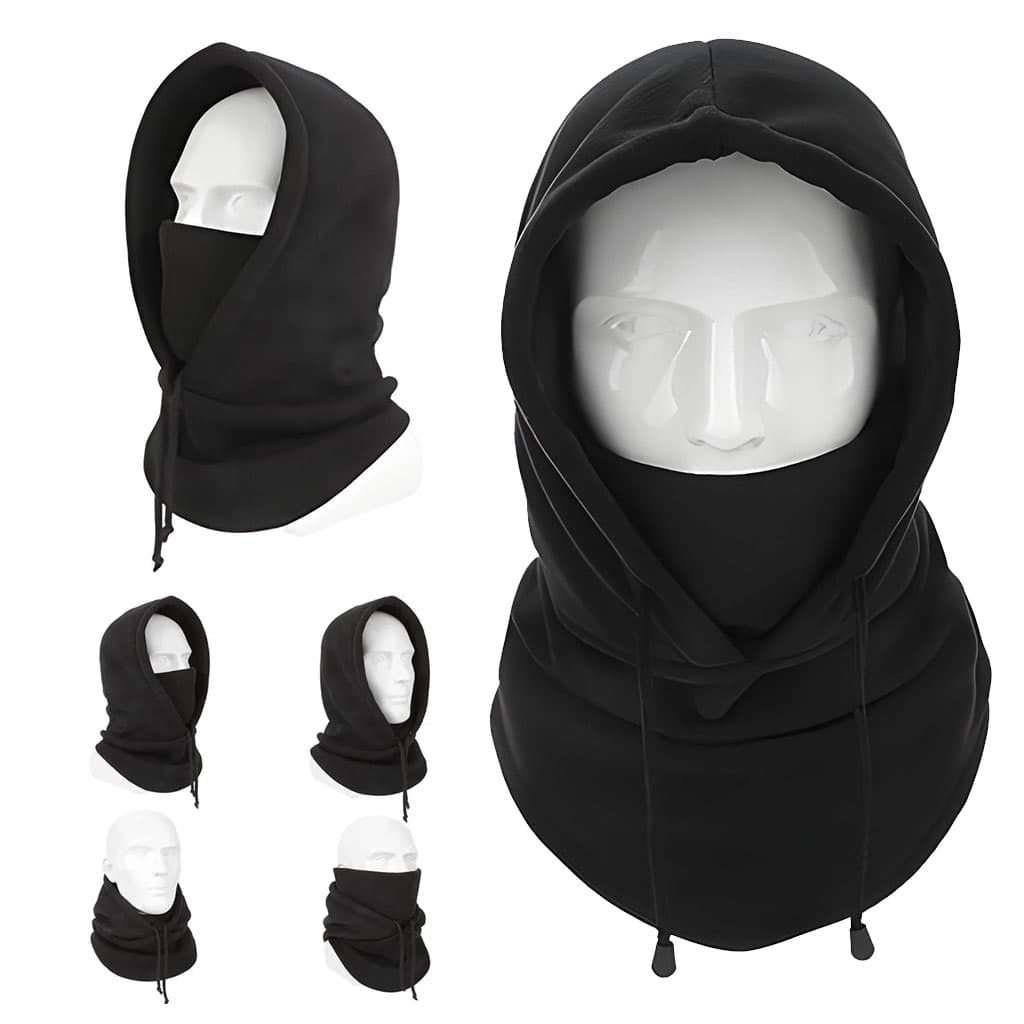 Cagoule d’hiver pour moto avec capuche — صورة 1