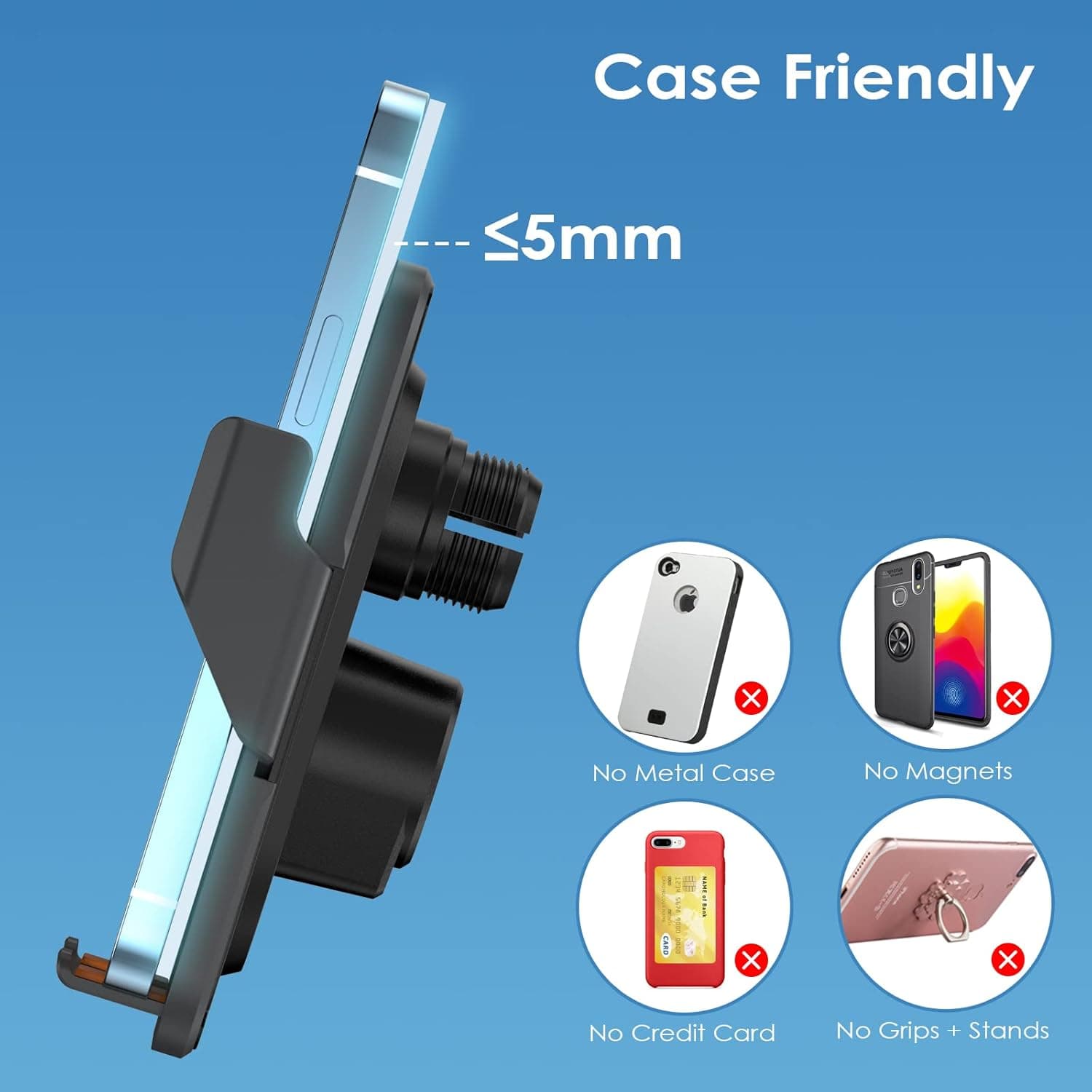 Support Auto Chargeur Sans Fil Qi 15W avec Capteur Intelligent - شاحن وحامل الهاتف اللاسلكي الذكي للسيارات - Accessoires - صورة 2