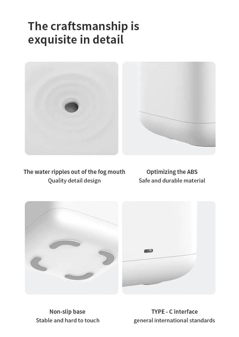 Réveil et Humidificateur d’air gouttelettes d’eau Anti-gravité 800ml — صورة 10