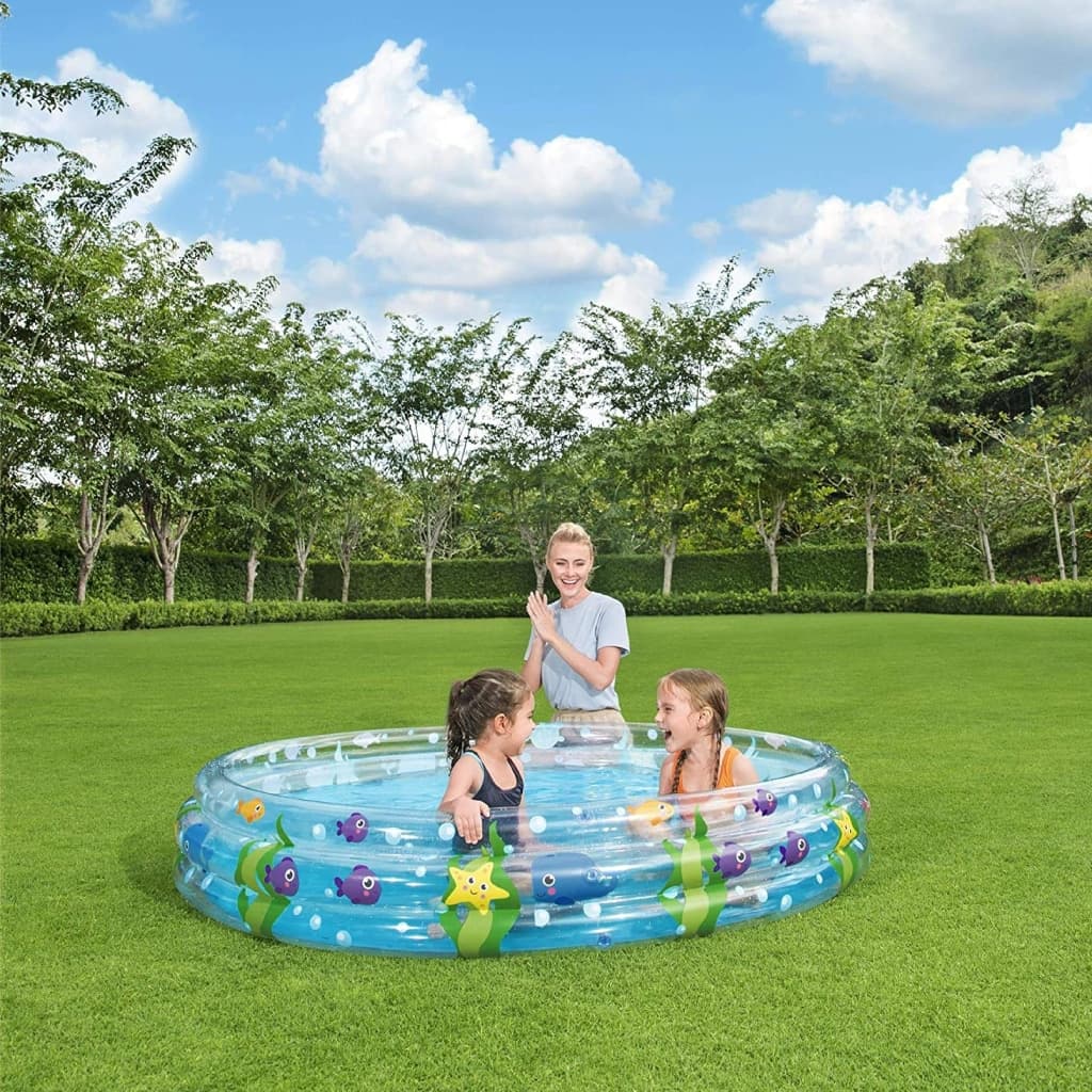 Piscine Gonflable Ronde Transparente Pour Enfants 183 x 33cm Bestway #51005 — صورة 4