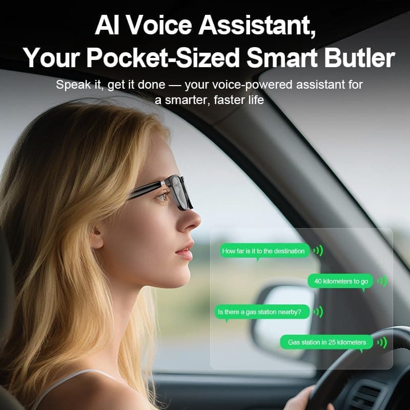 Lunettes Connectées GS03 de Traduction IA et Audio Open-Ear Bluetooth 5.4 - نظارات المترجم الذكية بالذكاء الاصطناعي - Électronique - صورة 5