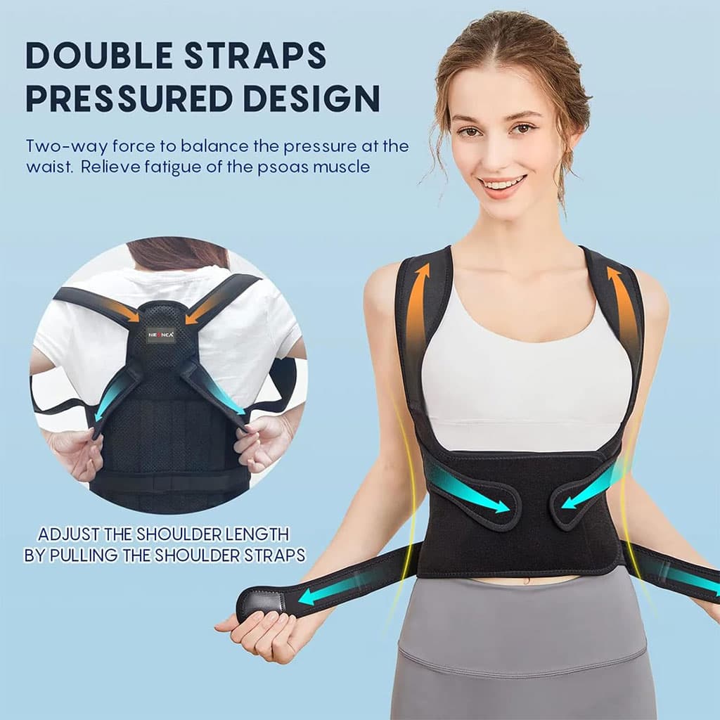 Support Dorsal Respirant et Réglable pour la Correction de la Posture – حزام شد الظهر — صورة 6