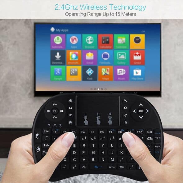 Clavier et Pad sans fil Tricolor rétroéclairé USB multimédia contrôle — صورة 7