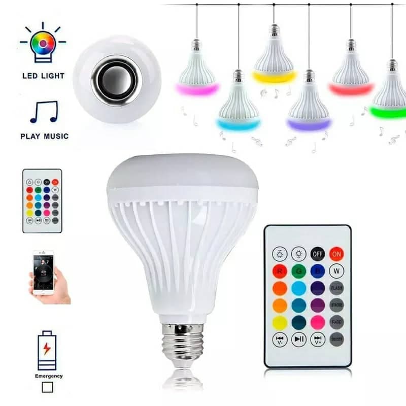 Ampoule Bluetooth Avec Haut-Parleur Rgb Télécommande SansFil — صورة 5