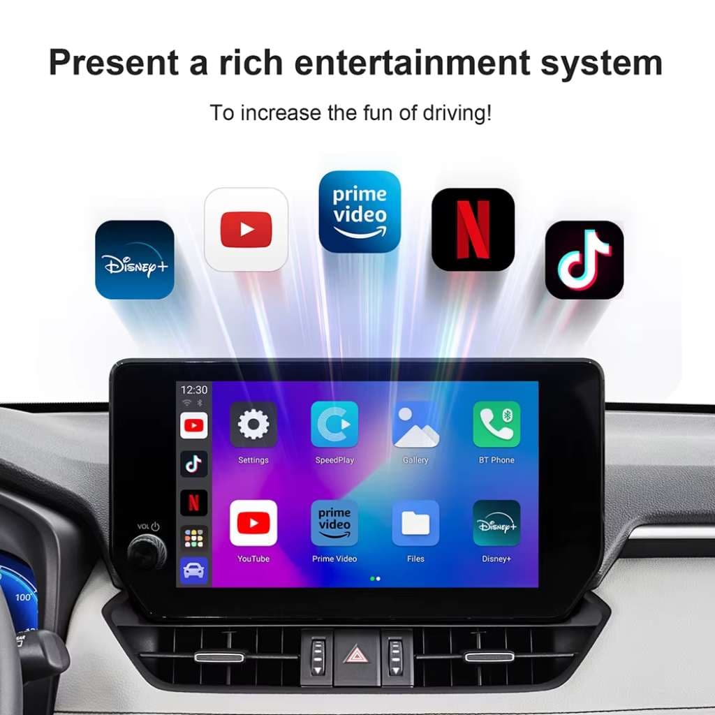 Box CarPlay Sans Fil Android 13 pour Voiture Stockage 32GB + 2GB RAM – جهاز ميديا بنظام أندرويد 13 — صورة 3