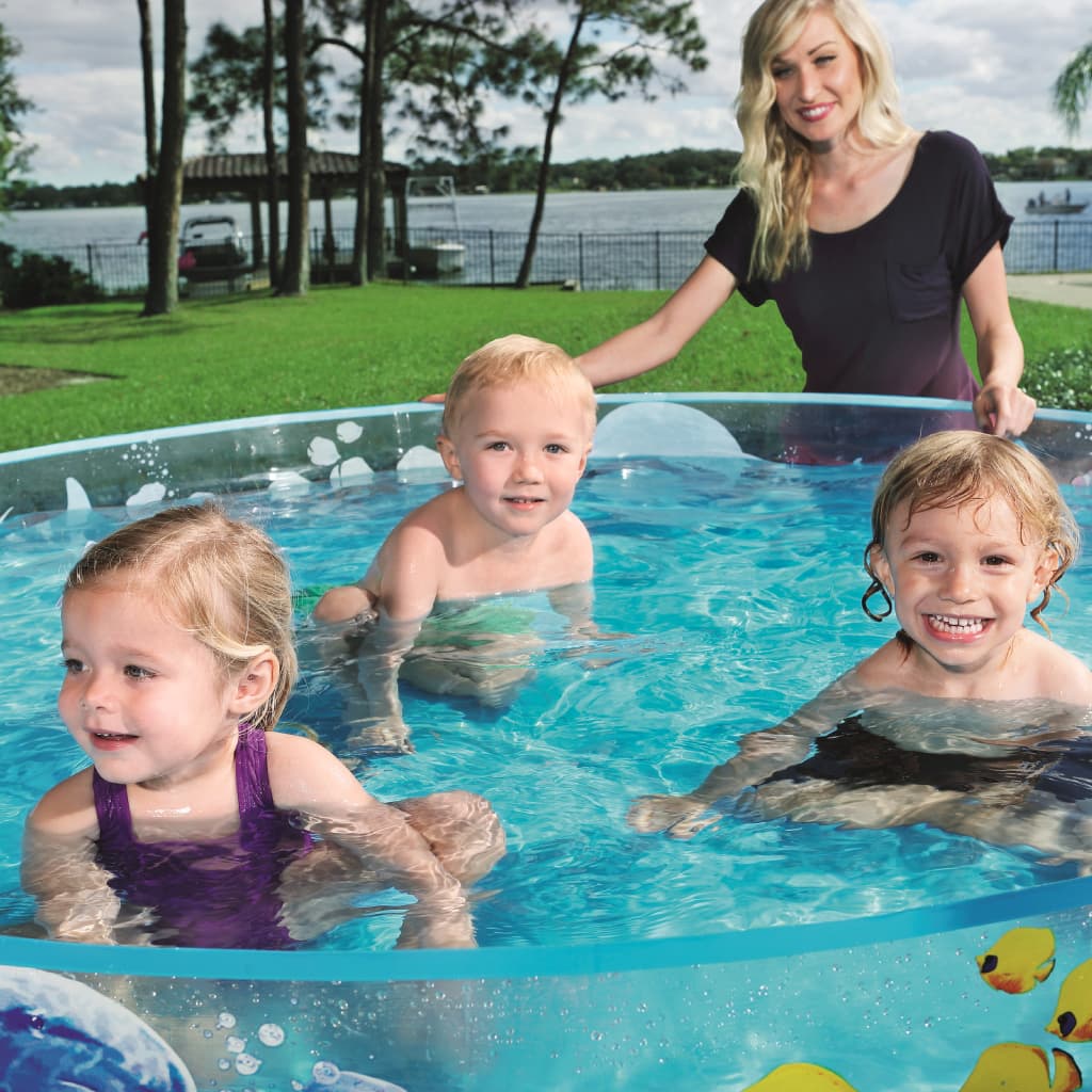 Piscine AquariumRonde en Vinyle et PVC Transparente Pour Enfants 183x38cm#55030 — صورة 4