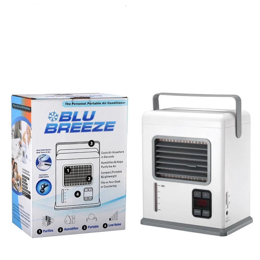 مبرد هواء محمول | Blu Breeze Refroidisseur USB/AC | طاقة مزدوجة — صورة 2