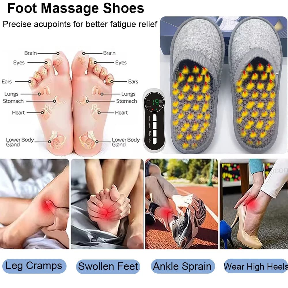 Pantoufles de massage USB pour thérapie électrique à impulsions — صورة 4
