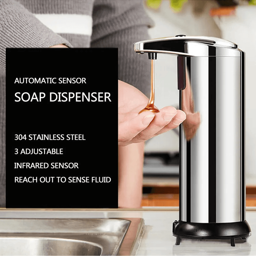 Distributeur automatique de savon liquide avec capteur infrarouge intelligent 250 ML — صورة 2