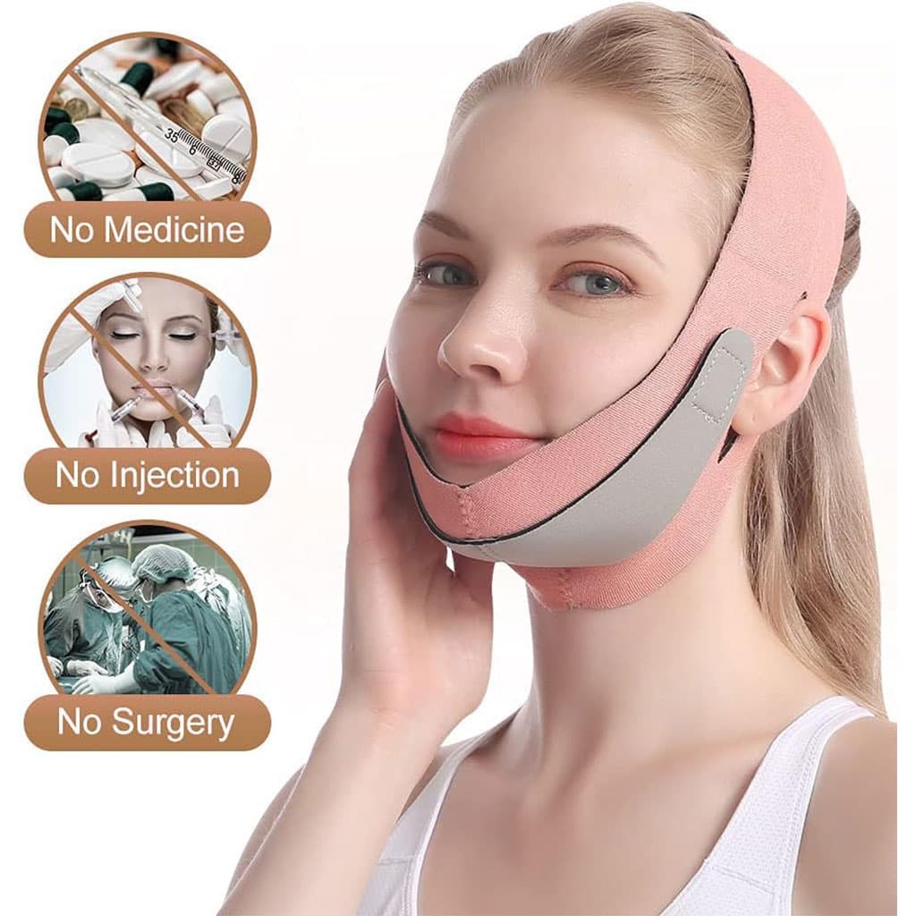 Sangle de levage du visage avec double réduction de menton — صورة 5