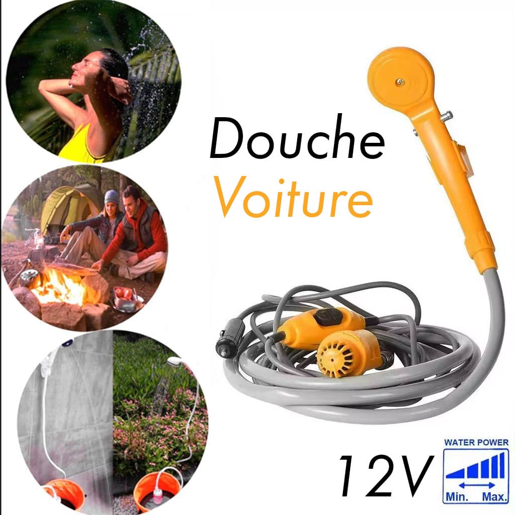 Douche Extérieure Portable Pour Camping et Voiture DC 12 V — صورة 1