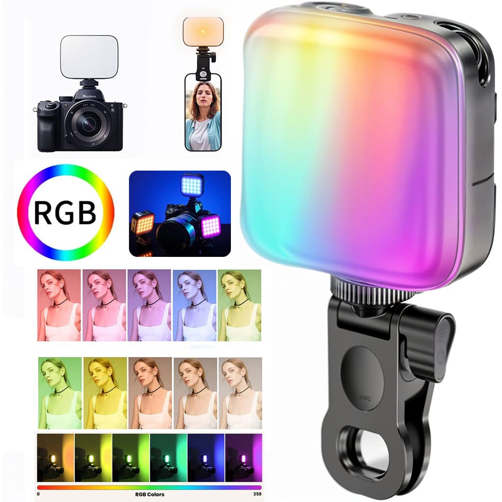 Lampe Selfie RGB Fil Light 3000-9900K U80PRO – مصباح لصناع المحتوى — صورة 1