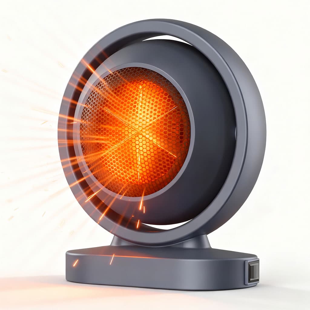 Chauffage électrique portable 380W avec fonction d’arrêt automatique – سخان كهربائي محمول — صورة 1