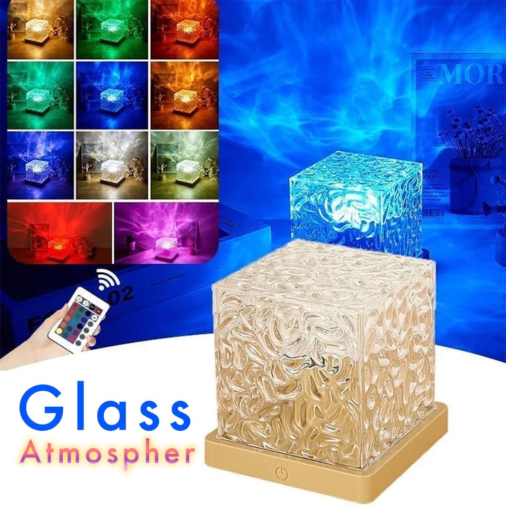 Lumière à motif d’eau dynamique USB Veilleuse Rotative — صورة 2