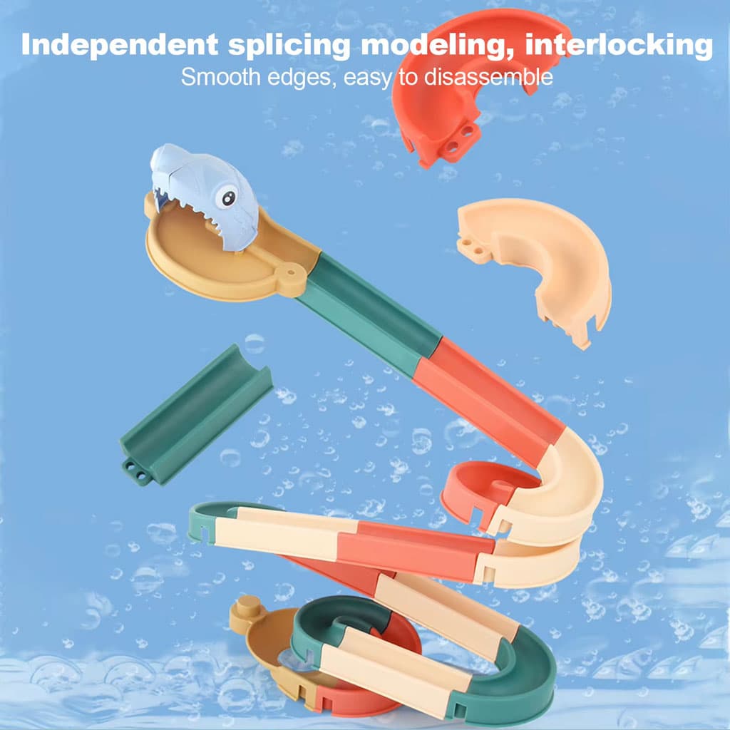 Jouets de bain cascade pour enfants, bricolage et glissière d'eau — صورة 2