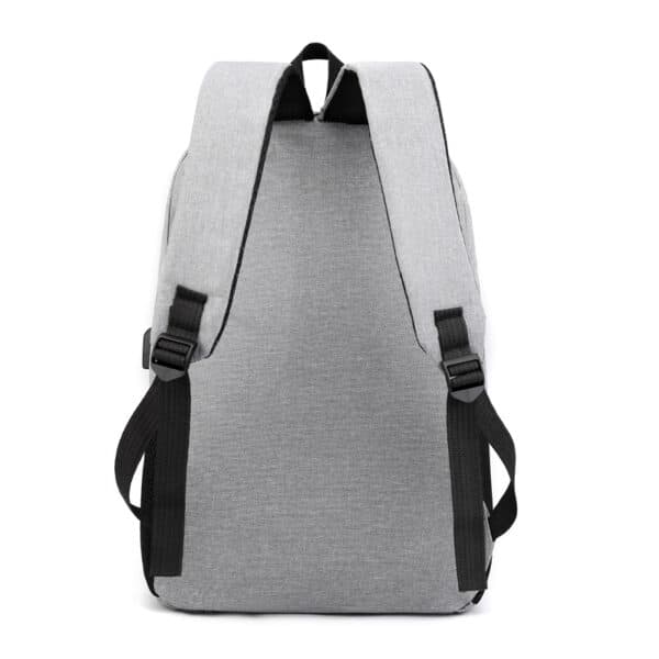 Sac à dos homme avec sac bandoulière et trousse 3en1 gris 2755-8 – محفظة ظهر رجالية 3 قطع رمادي — صورة 3