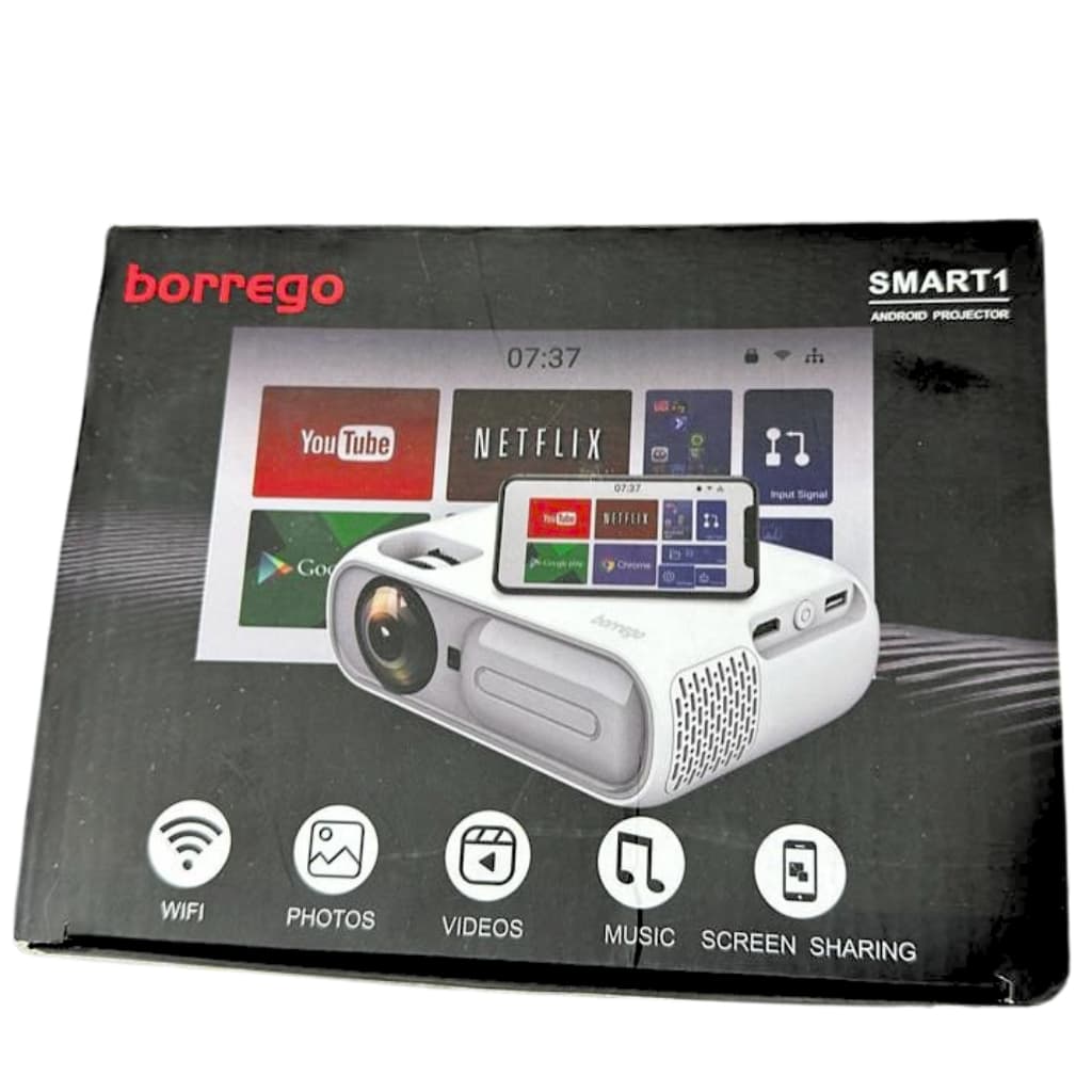 Borrego Projector Smart 1 Android 9.0 Bluetooth Projection technology 3.5inch LCD TFT display — صورة 4