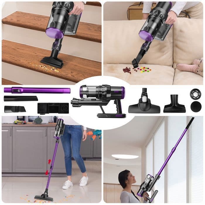 مكنسة كهربائية يدوية | Multismart Aspirateur 5 en 1 | 500W 18KPa فلتر HEPA — صورة 3