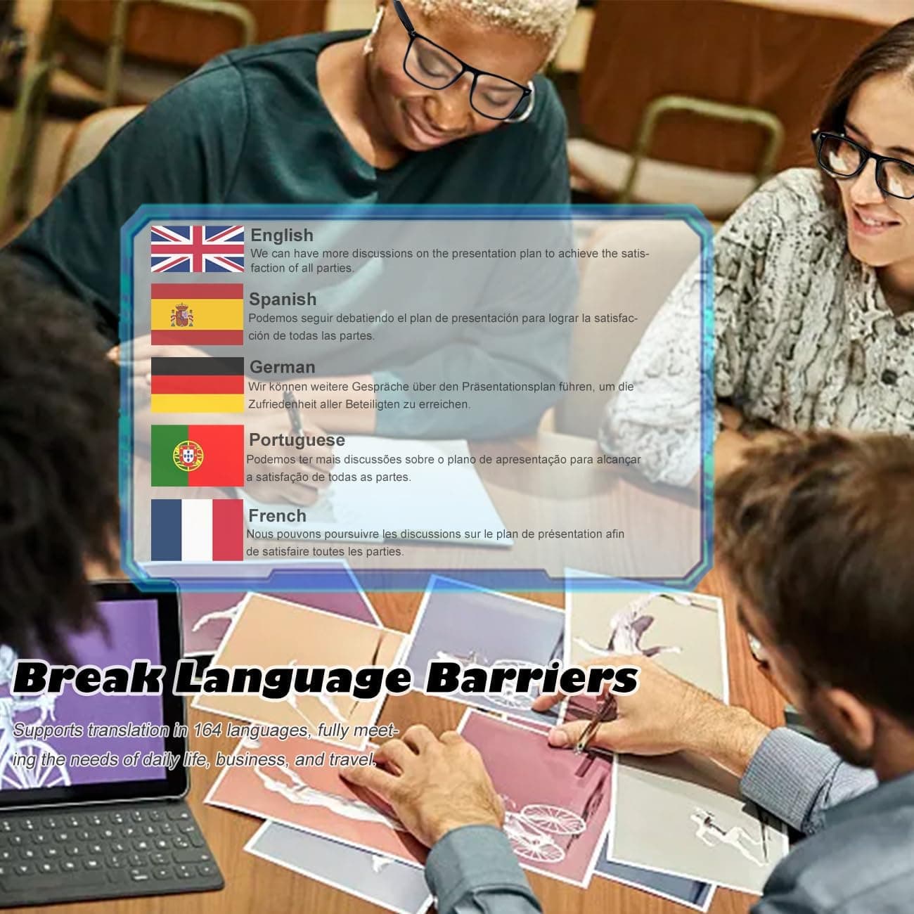 Lunettes Connectées GS03 de Traduction IA et Audio Open-Ear Bluetooth 5.4 - نظارات المترجم الذكية بالذكاء الاصطناعي - Électronique - صورة 6