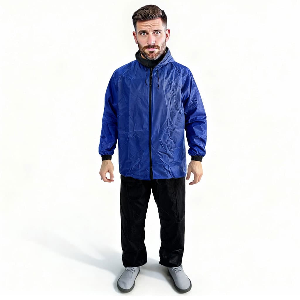 Ensemble De Pluie Imperméable Veste Et Pantalon avec Doublure Intérieure V2 – بدلة مقاومة للماء سميكة — صورة 2