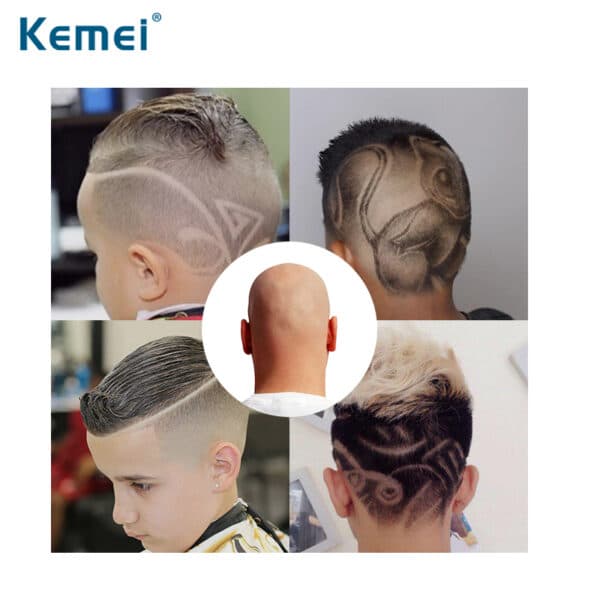 Tondeuse À Cheveux Sans Fil Électrique Professionnel Kemei KM-3202 — صورة 6