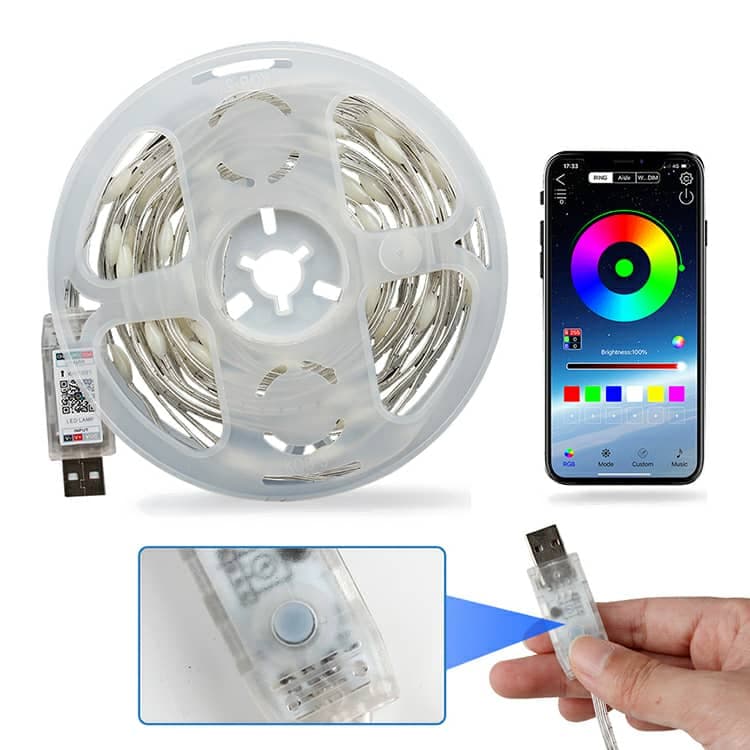 App Smart LED RGB 10m Bluetooth/Musique Contrôle IP 65 étanche — صورة 3