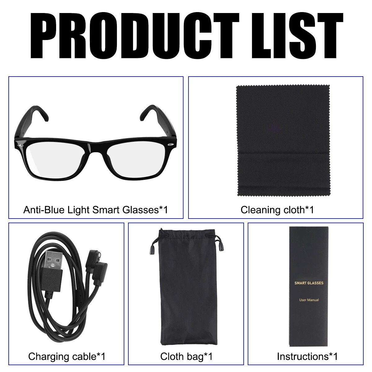 Lunettes Connectées GS03 de Traduction IA et Audio Open-Ear Bluetooth 5.4 - نظارات المترجم الذكية بالذكاء الاصطناعي - Électronique - صورة 9