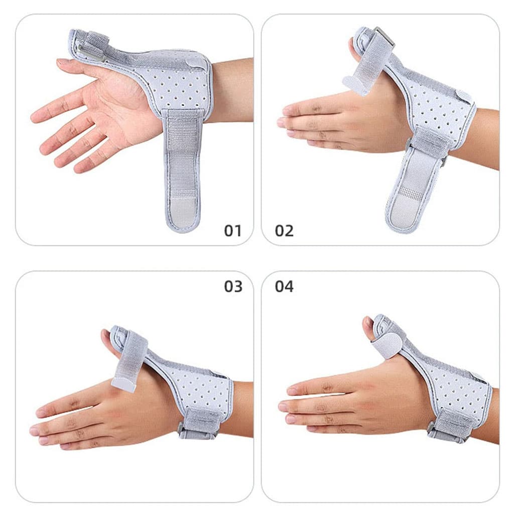 Attelle de Protection Réglable et Respirant pour le Pouce – ضمادة إصبع الكبير — صورة 5