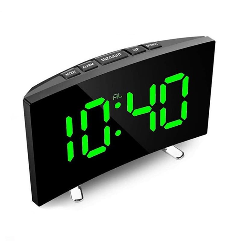 Horloge et réveil thermomètre de table electronique lumineux DT-6507 — صورة 1