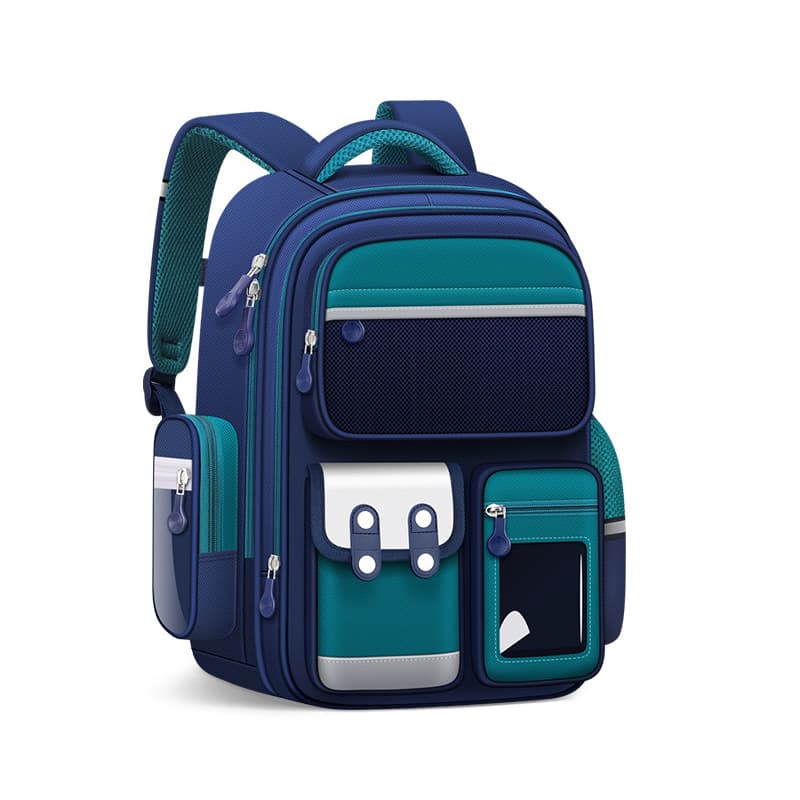 Sac à Dos Enfant pour École primaire de Haute Qualité Bleu et Vert – حقيبة ظهر مدرسية للأطفال أزرق وأخضر — صورة 1