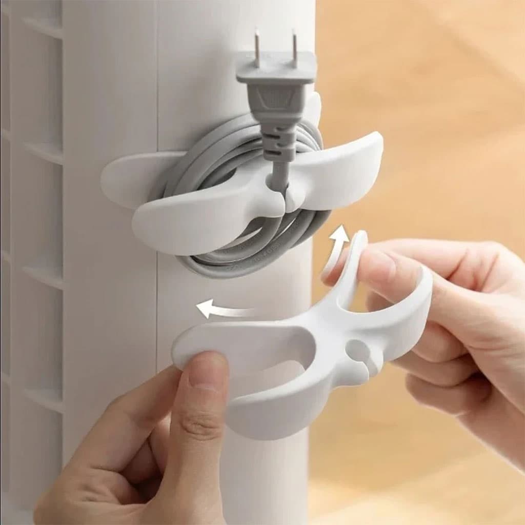Support Enrouleur de Câble 6Pcs Facile à Installer – مثبت ومنظم كابلات — صورة 5