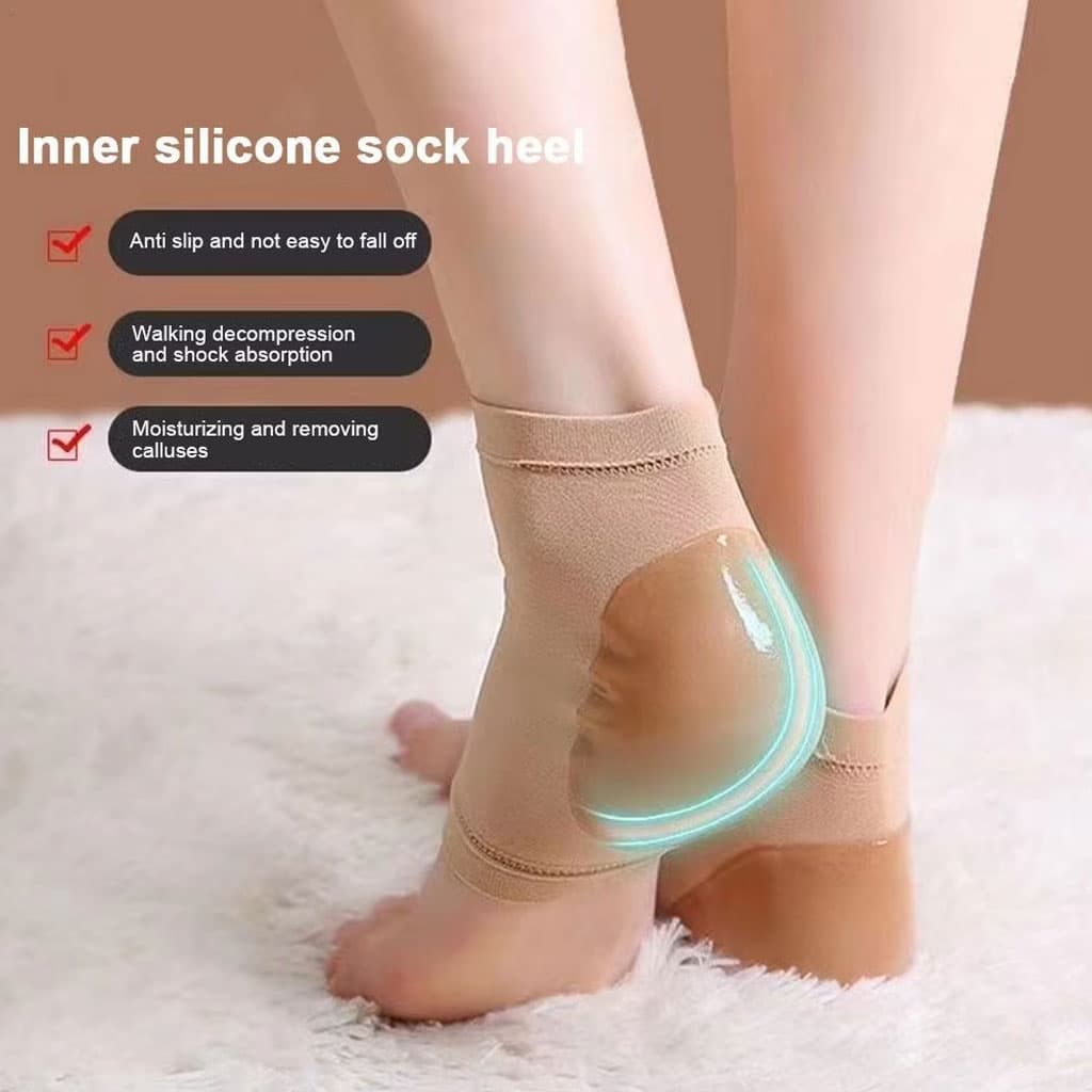 Paires de chaussettes hydratantes pour le traitement du talon fissuré — صورة 5