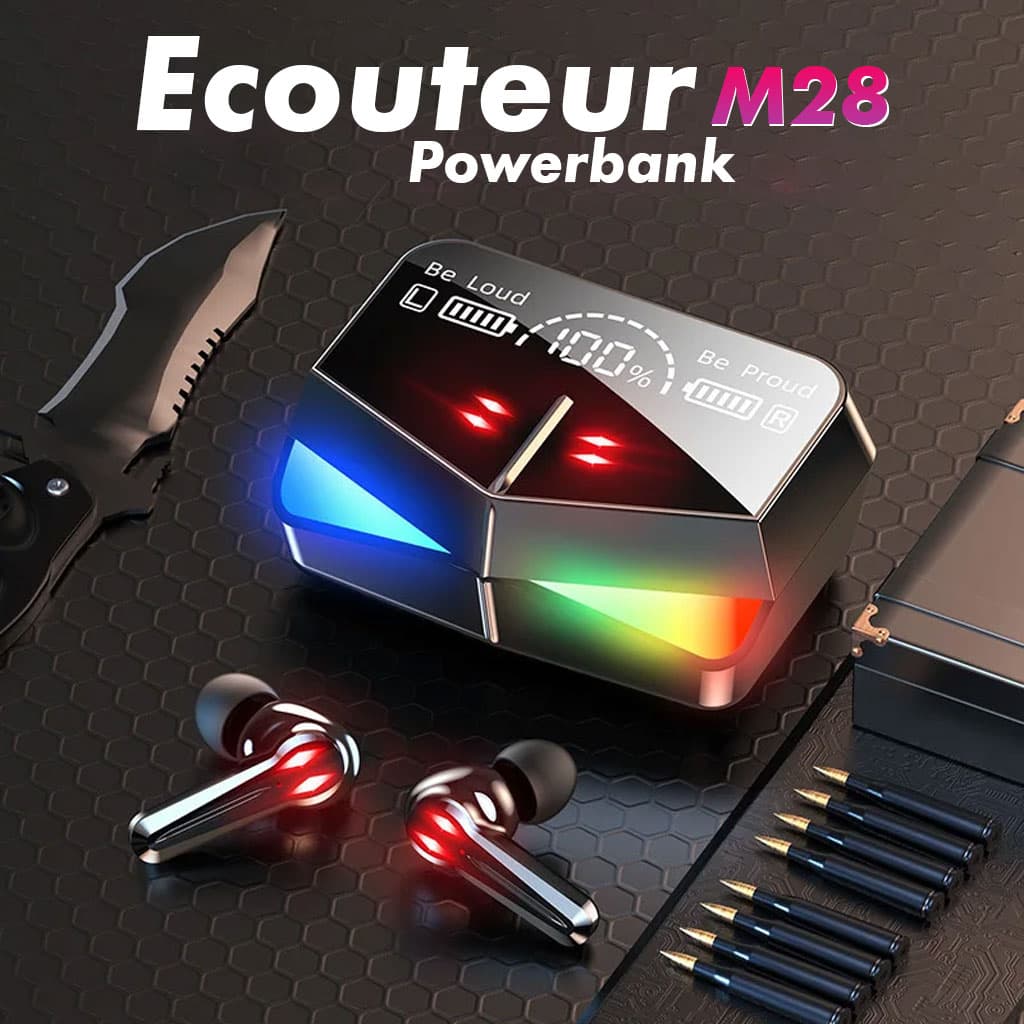 M28 Wireless Earbuds TWS Bluetooth 5.1 Gaming Monster — صورة 1