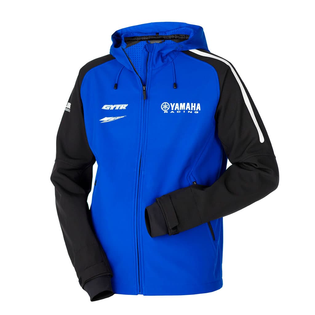 سترة ياماها للدراجات | Yamaha Racing Softshell | بقبعة لون أسود — صورة 1