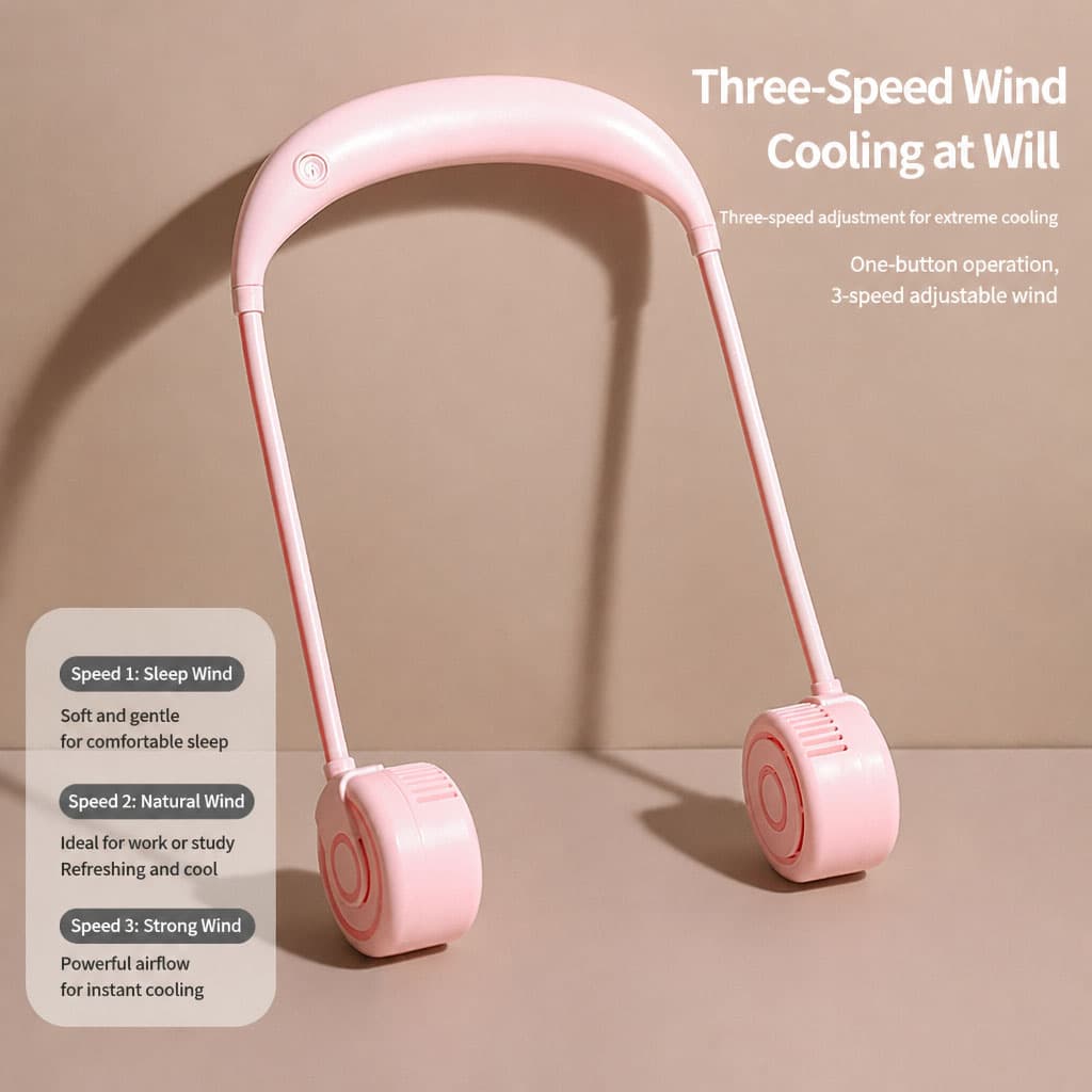 Ventilateur de Cou Portable Rechargeable USB NO.TJ-32A - مروحة العنق المحمولة - Produits de saison - صورة 10