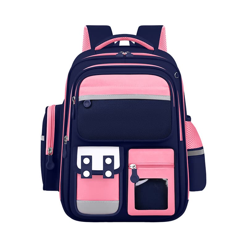 Sac à Dos Enfant pour École primaire de Haute Qualité Bleu et Rose – حقيبة ظهر مدرسية للأطفال أزرق ووردي — صورة 3