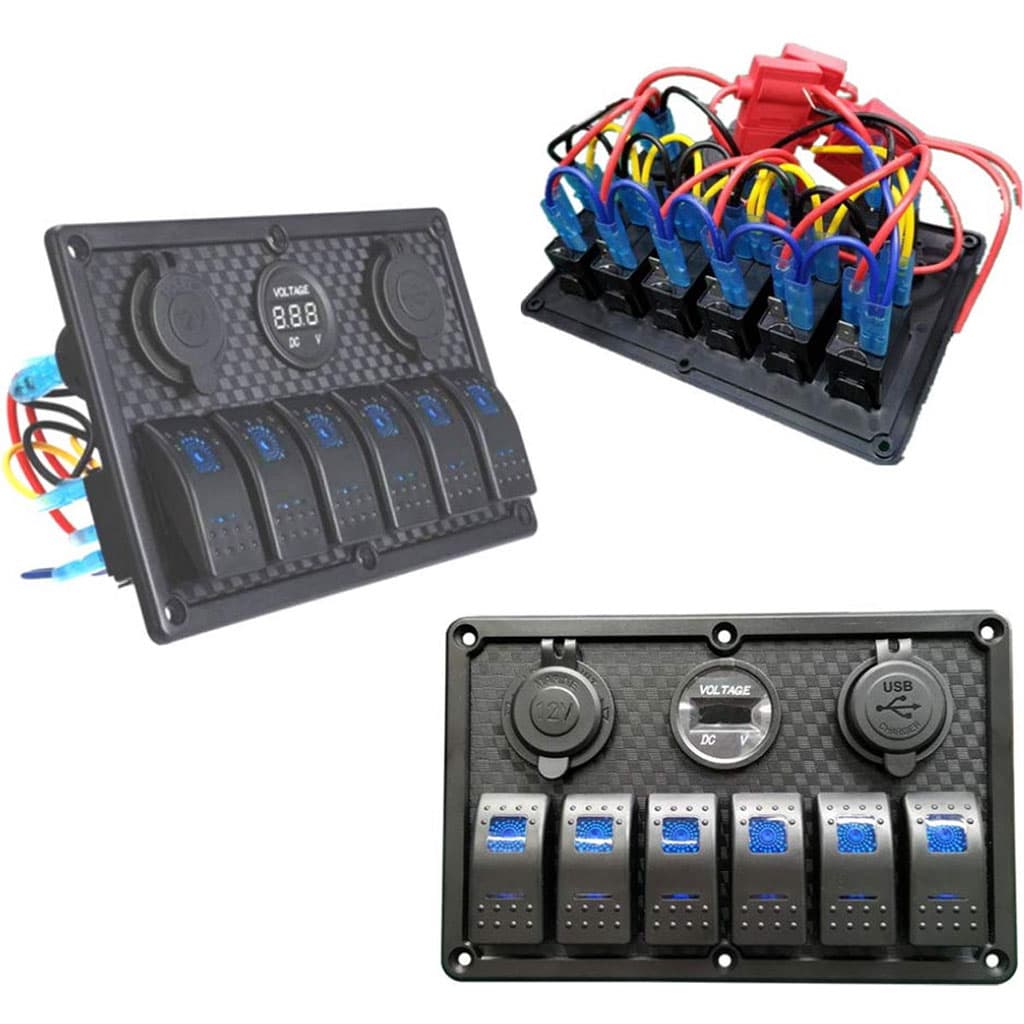 Panneau de commande 12 V pour Bateau avec Affichage de Voltage – لوحة تحكم — صورة 4
