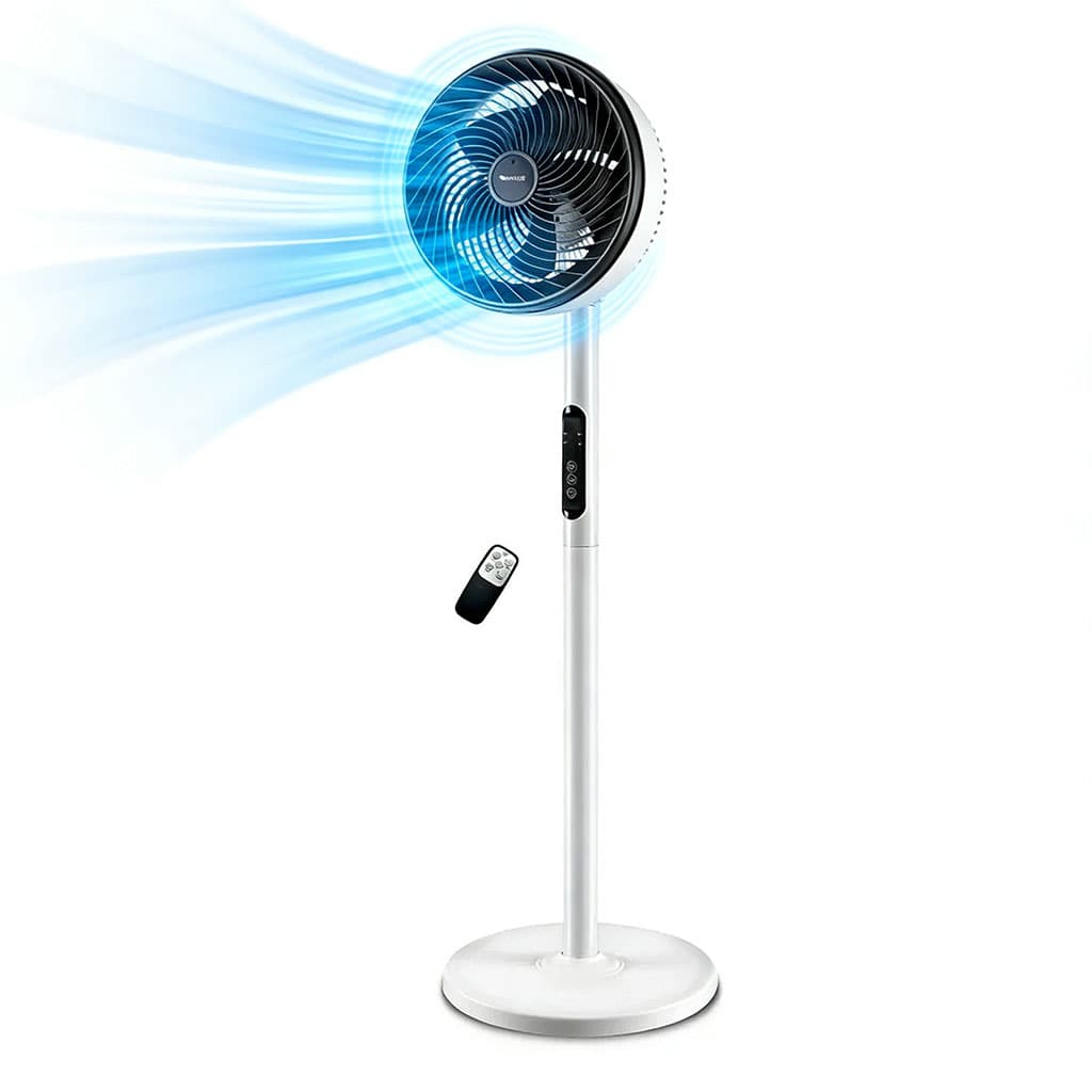 Ventilateur sur Pied Silencieux avec Télécommande et Hauteur Réglable - مروحة عمودية صامتة مع ريموت كنترول - Électronique - صورة 1