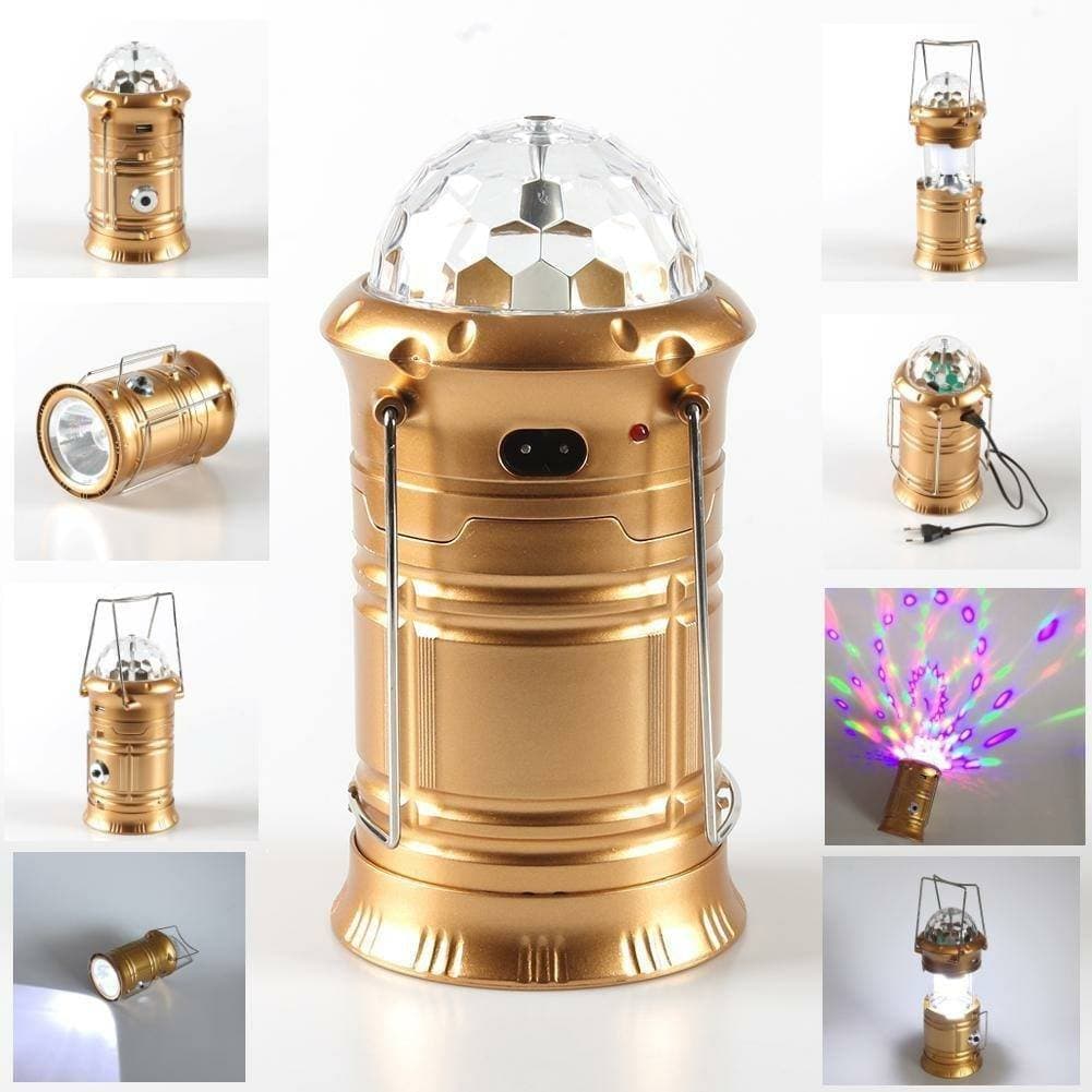 Camping light lantern 3IN1 multi-fonction Rechargeable lamp ,torch ,disco ball rotatif — صورة 3