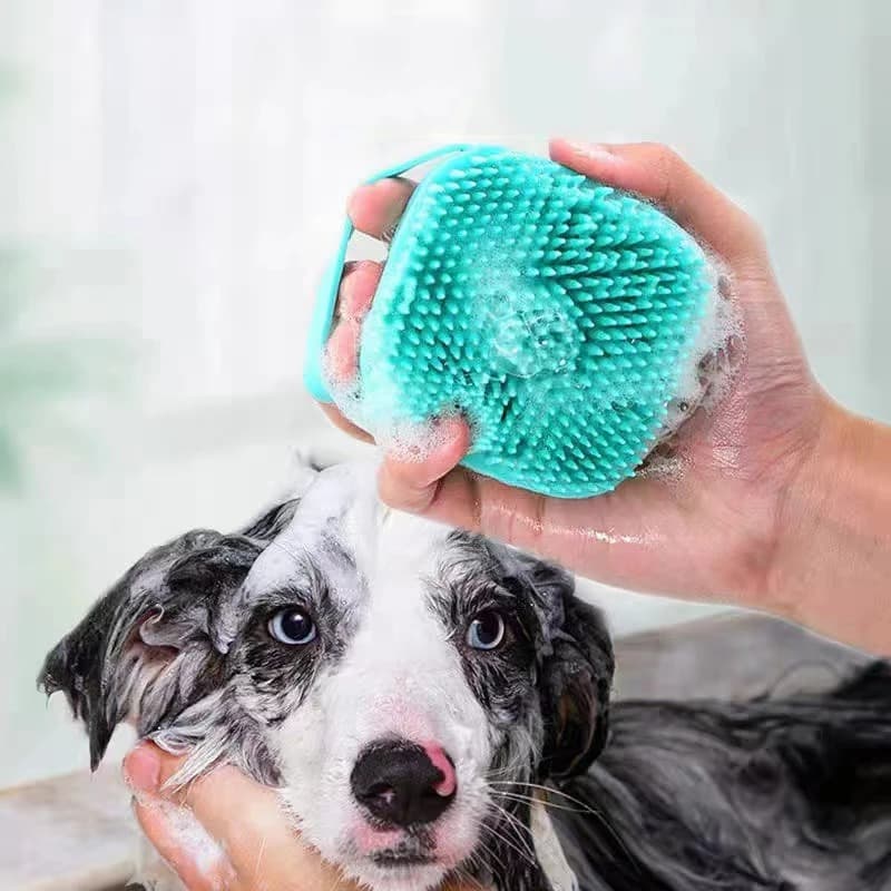 Brosse de Nettoyage et Distributeur De Shampoing en Silicone – فرشاة الحمام من السيليكون — صورة 5