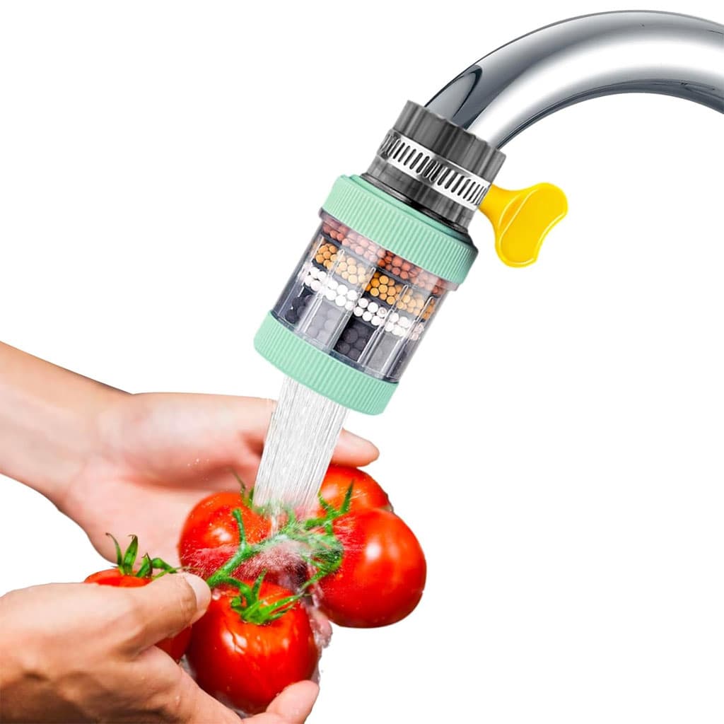 Filtre à eau pour robinet, purificateur de robinet d'évier sans éclaboussures — صورة 2