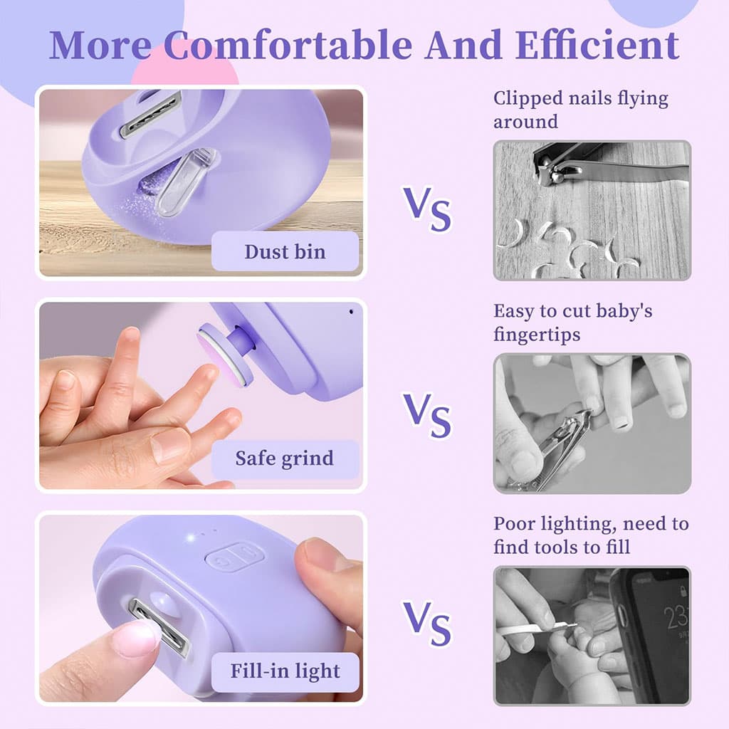Coupe-ongles et lime à ongles électriques avec 9 têtes – جهاز قص الأظافر — صورة 4