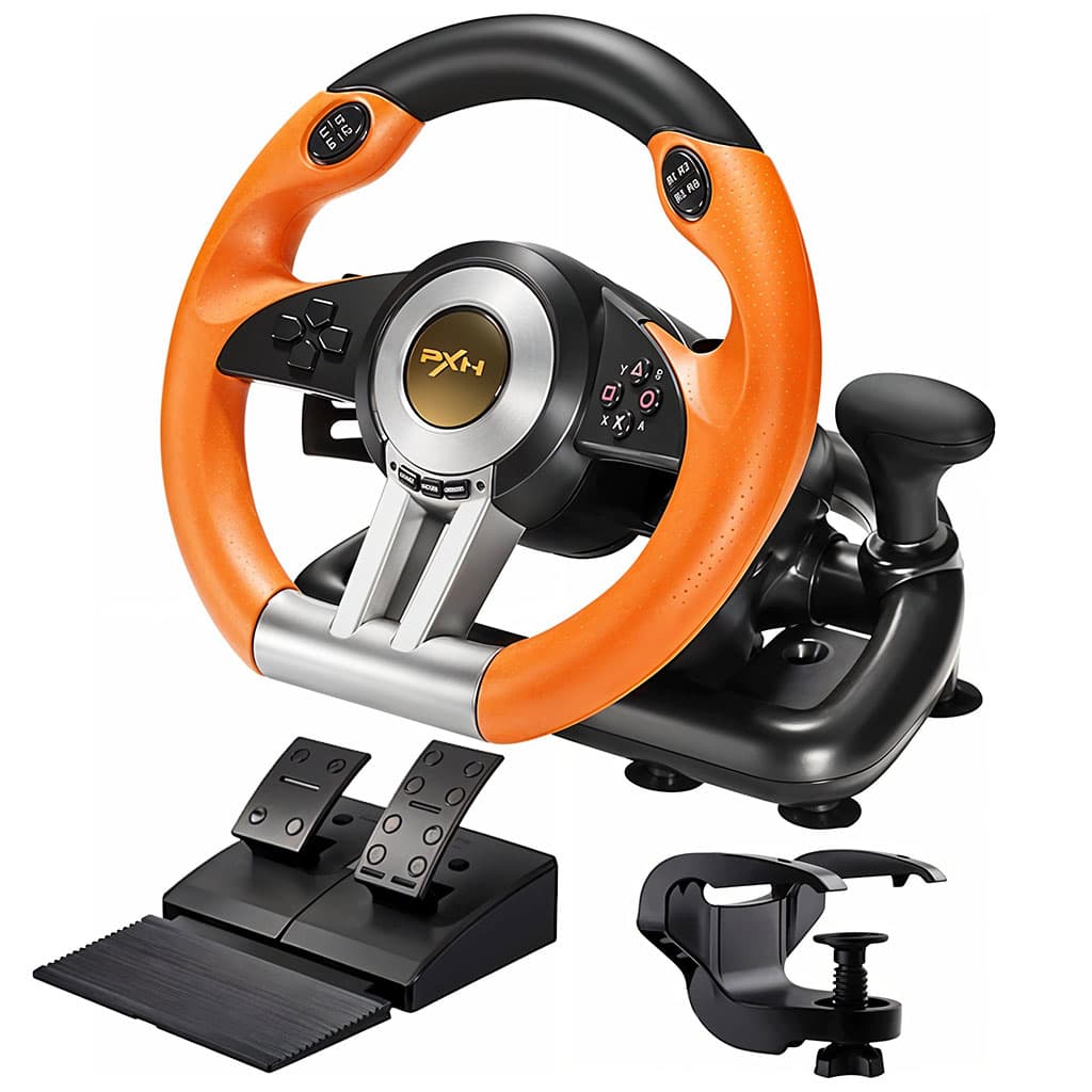 PXN V3 Pro Volant de Course à 180° avec Pédales et Retour de Vibration — صورة 1