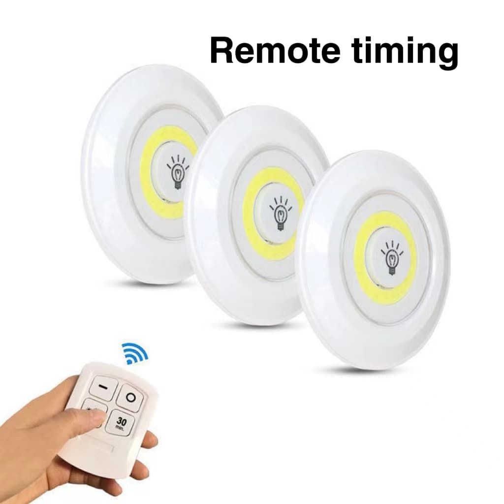 Kit de 3 lampes Led sans fil avec télécommande — صورة 3