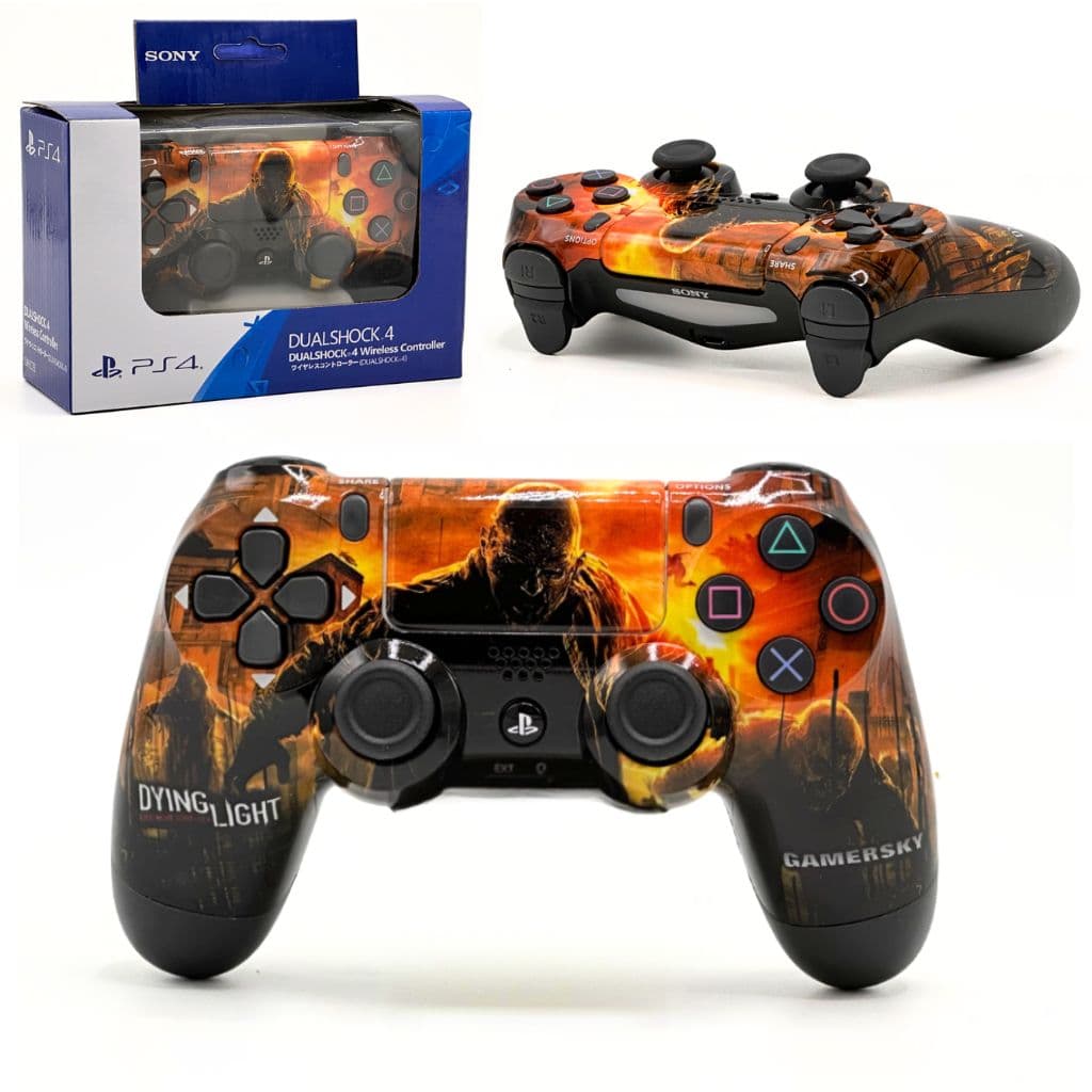 SONY DualShock Manette PS4 Sans Fil, Batterie Rechargeable (High Copy) – Edition Dying Light — صورة 1