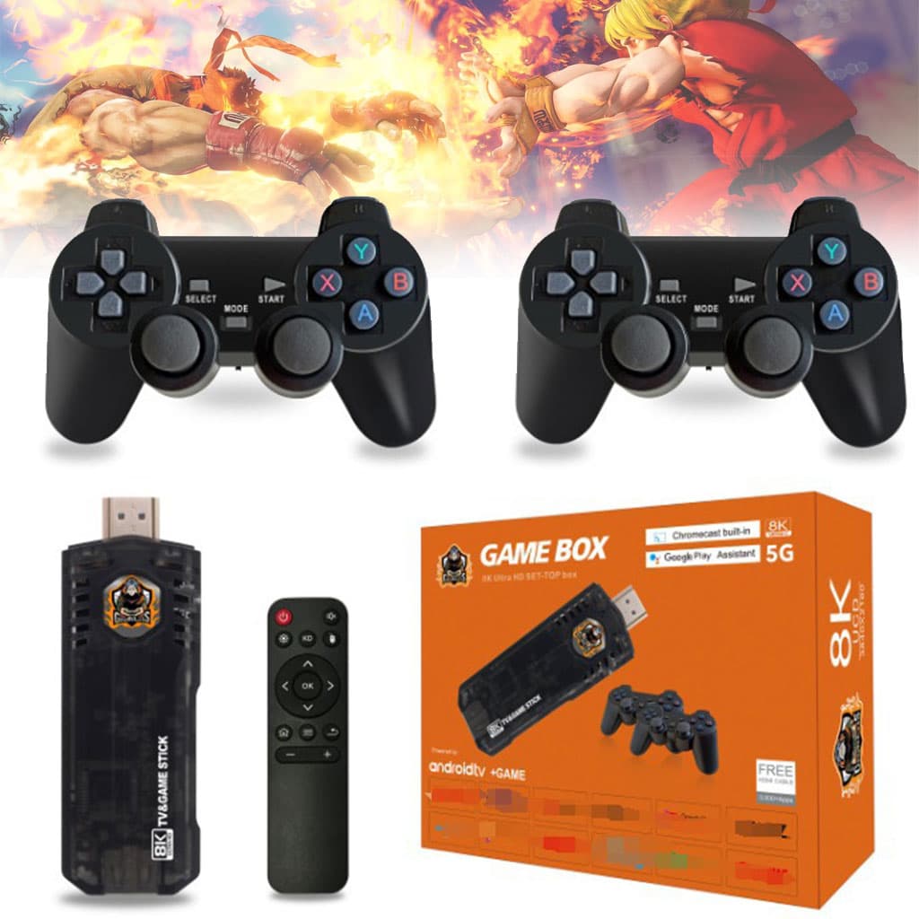 8K Android TV Box Console de jeu 10000+ Retro Stick double système AU — صورة 1