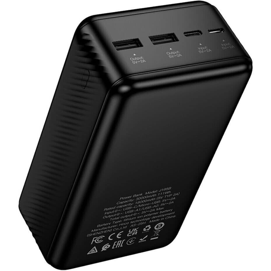 Power Bank Hoco J165B 10W (30,000mAh) - باور بانك بسعة 30,000 مللي أمبير - Camping et Randonnée - صورة 1